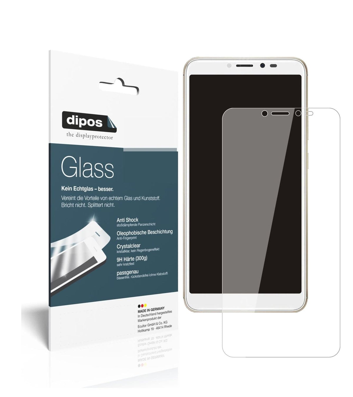 1x 9H Schutzfolie für Wiko Sunny 4 Plus Panzerfolie