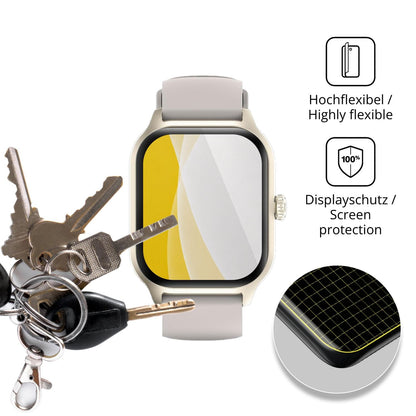 dipos Displayschutz für zaisia QS19, transparente Oberfläche, geringe Dicke und perfekte Passform