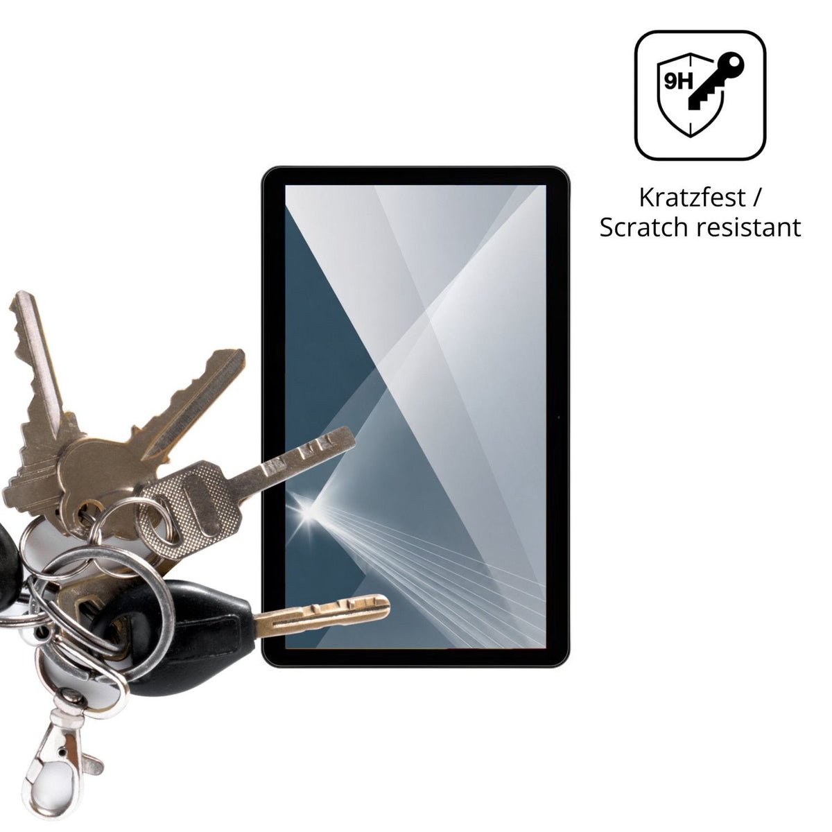 dipos Displayschutz für Zebra KC50 22 Zoll, transparente Oberfläche, perfekte Passform auch für die Rundungen
