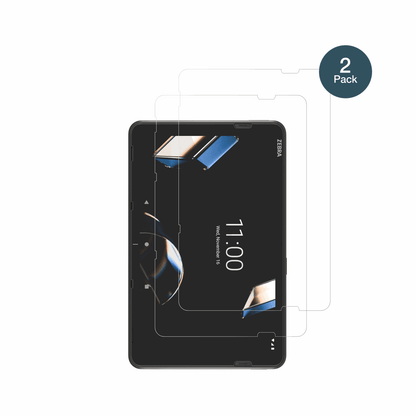 ZebraET401 10.1 mit aufgebrachter dipos Flex Schutzfolie, glasklare Darstellung ohne Einschränkungen