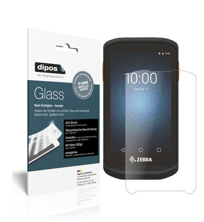 Matte Displayschutzfolie von dipos passend für Zebra TC20, 9H kratzfest und blasenfrei montiert