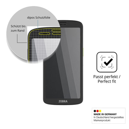 Blickschutzfolie für Zebra TC201 matt Schutzfolie Privacy