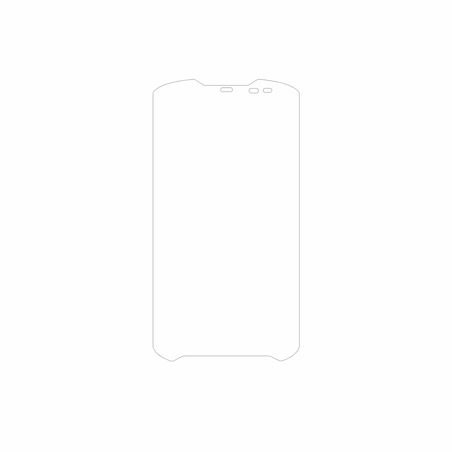 dipos Displayschutz für Zebra TC57ax, mattierte Oberfläche, geringe Dicke und perfekte Passform