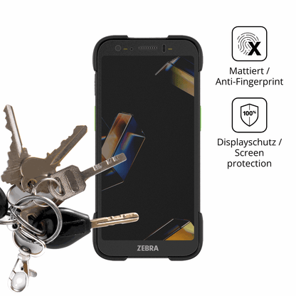 dipos Displayschutz für Zebra TC701, mattierte Oberfläche, Blickschutzfilter und perfekter Passform