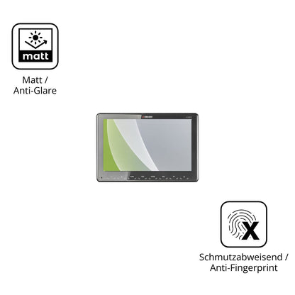 2x Schutzfolie matt für Zenec Z-N975 Display-Schutzfolie