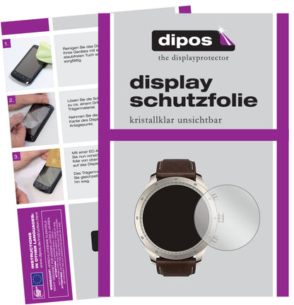Klare Displayschutzfolie von dipos passend für Zepp Z Smartwatch, präziser Zuschnitt und blasenfrei montiert