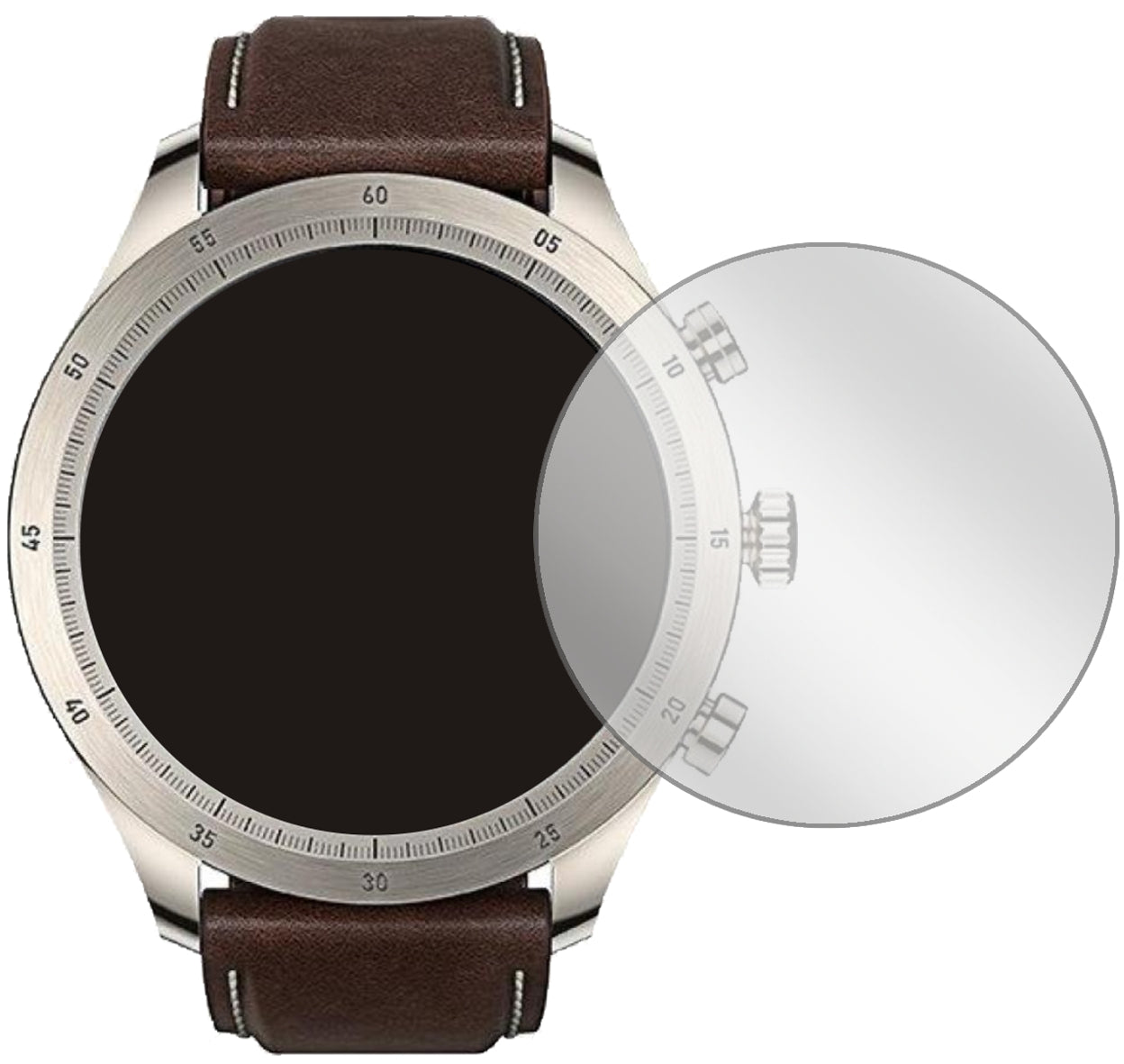 6x Schutzfolie klar für Zepp Z Smartwatch Display-Schutzfolie