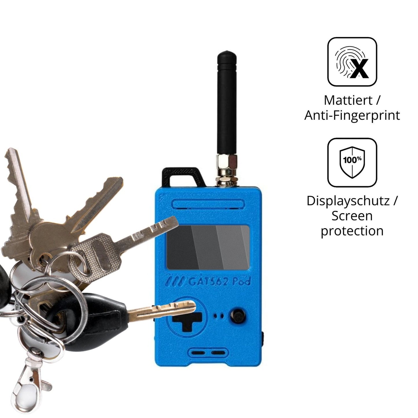 dipos Displayschutz für Zhdbchyuu GAT562 30S, mattierte Oberfläche, Blickschutzfilter und perfekter Passform