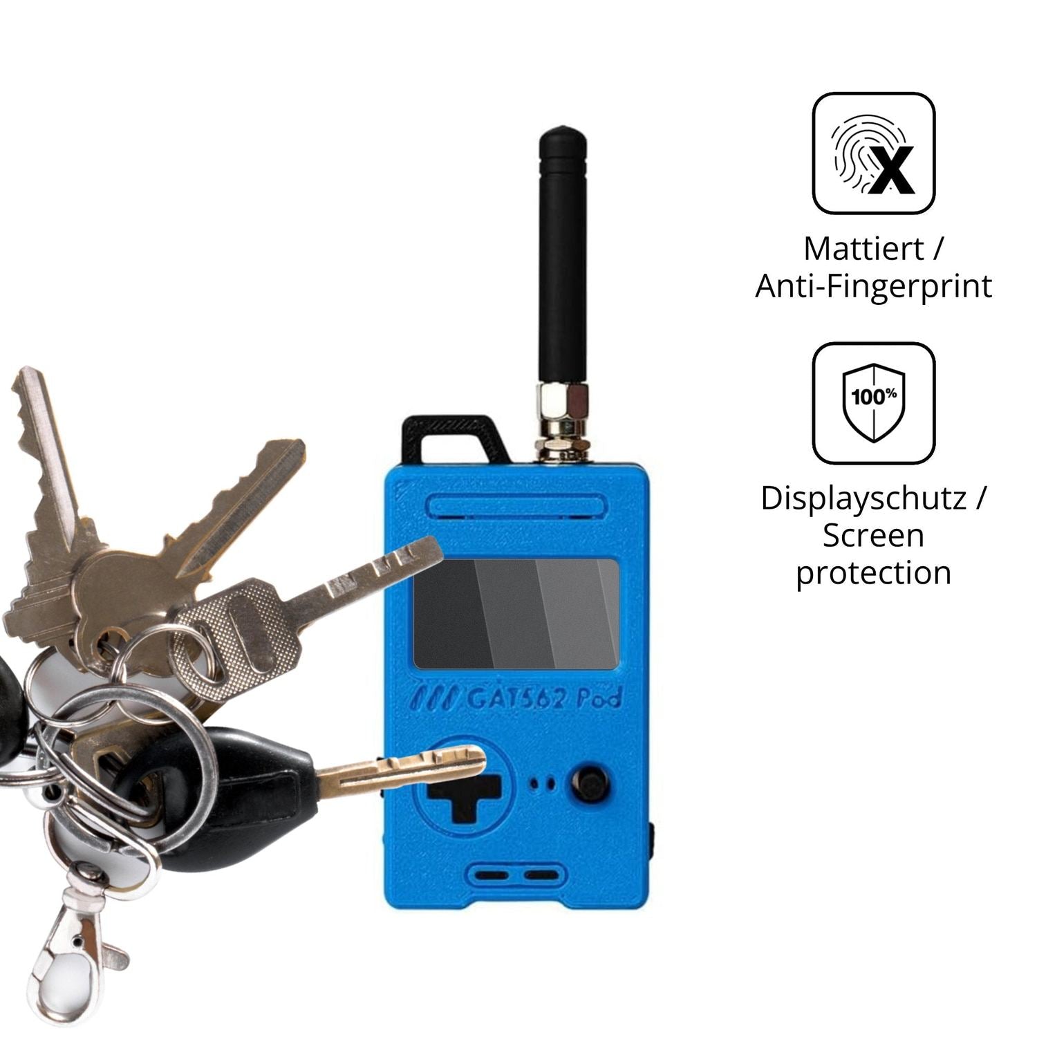 dipos Displayschutz für Zhdbchyuu GAT562 30S, mattierte Oberfläche, Blickschutzfilter und perfekter Passform