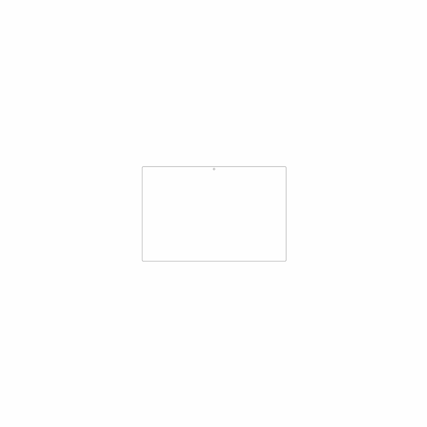 dipos Displayschutz für ZIOVO E15, mattierte Oberfläche, geringe Dicke und perfekte Passform