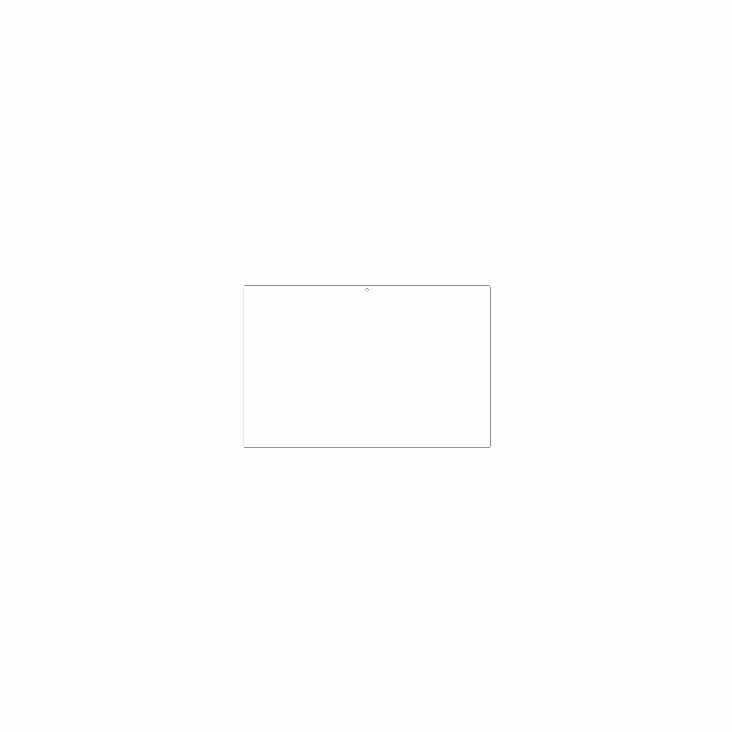dipos Displayschutz für ZIOVO E15, mattierte Oberfläche, geringe Dicke und perfekte Passform