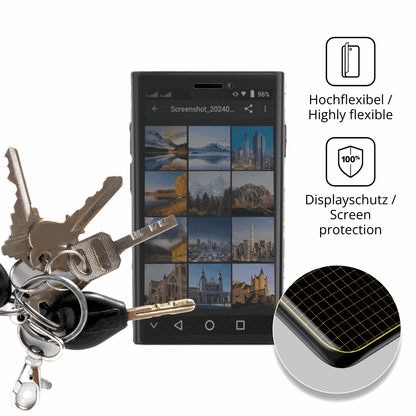 dipos Displayschutz für ZOKOE XS-24-Pro, mit Blickschutzfilter und perfekter Passform auch für die Rundungen