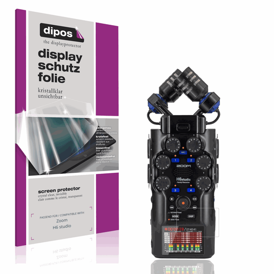 4x Schutzfolie klar für Zoom H6 studio Display-Schutzfolie