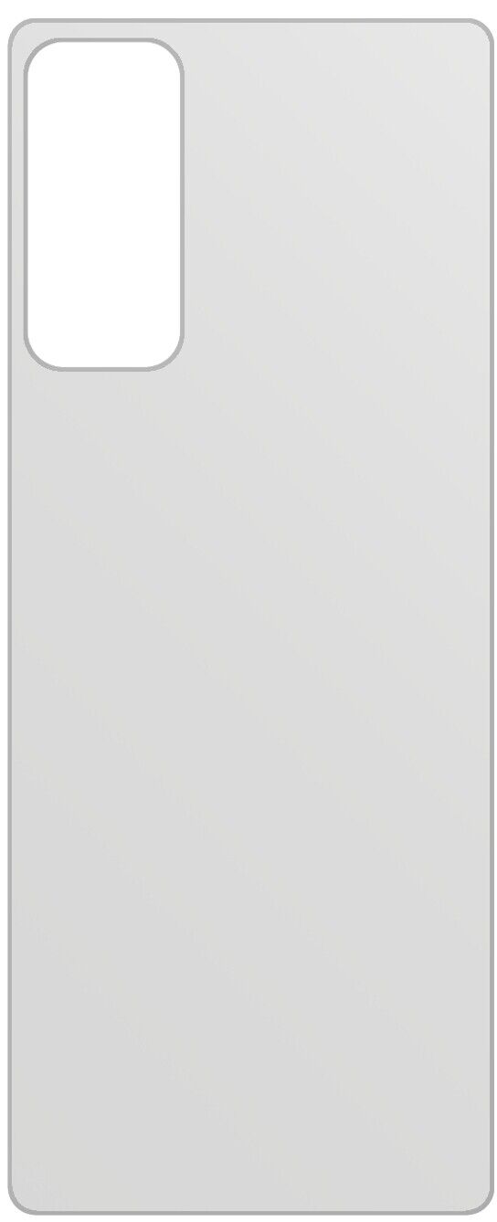 dipos Displayschutz für ZTE A20 5G Rückseite, mattierte Oberfläche, geringe Dicke und perfekte Passform