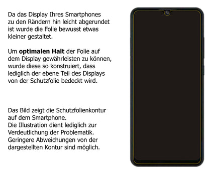 Dünne und klare Folie passend zugeschnitten für ZTE Blade A51 lite