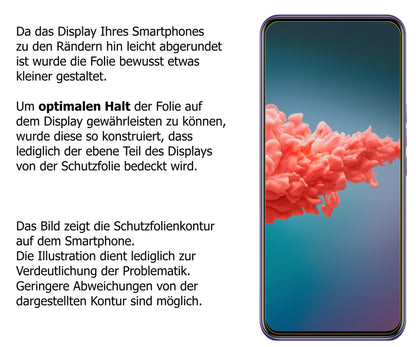Privatsphäre-Schutz durch Sichtschutz-Folie passend zugeschnitten für ZTE A20 5G