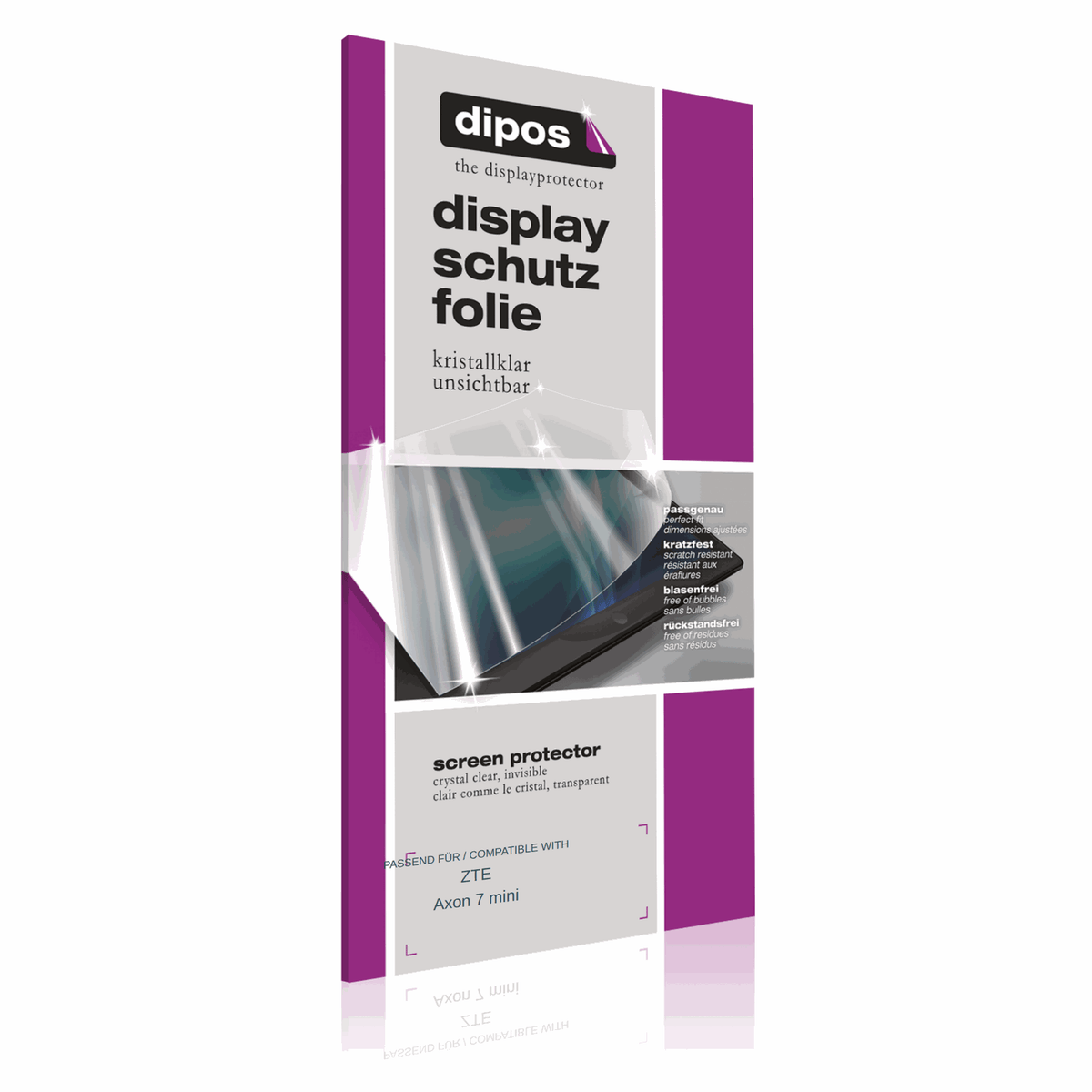 6x Schutzfolie klar für ZTE Axon 7 mini Display-Schutzfolie