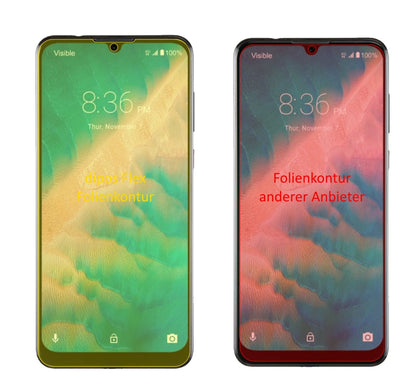 2x 3D Full Cover Schutzfolie für ZTE Blade 10 Prime