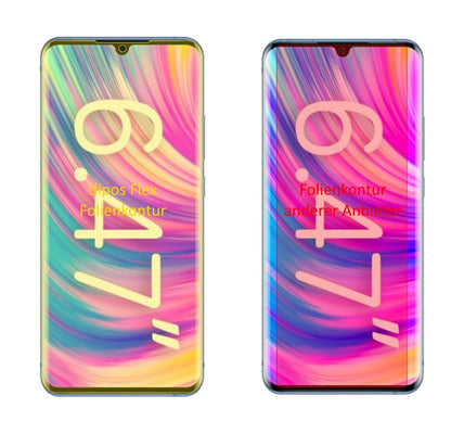 3x 3D Full Cover Schutzfolie für ZTE Blade 20 Pro 5G