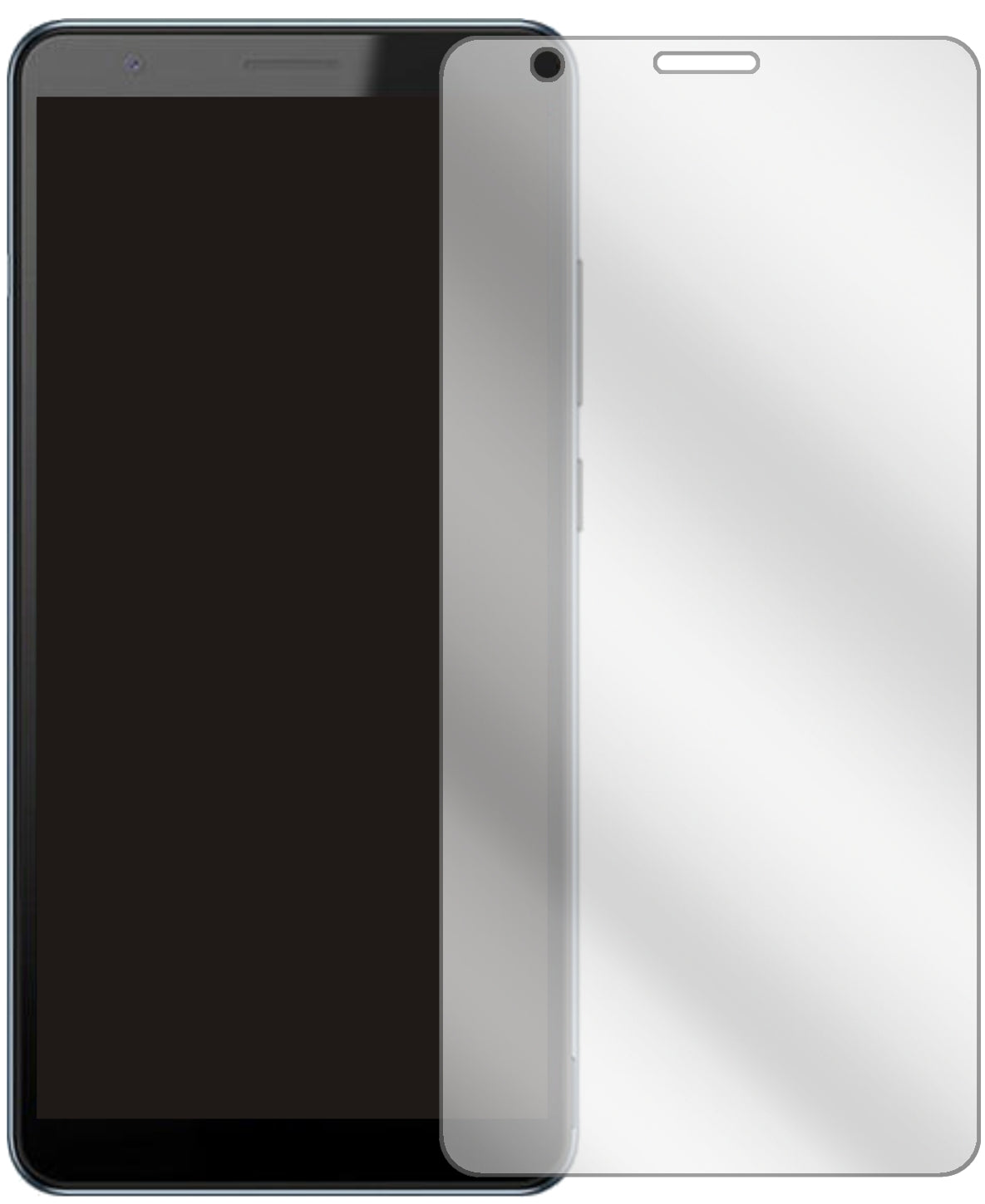 ZTEBlade A31 Plus mit aufgebrachter dipos Displayschutzfolie, glasklare Darstellung ohne Einschränkungen