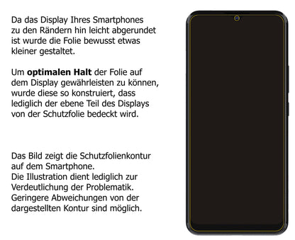 1x Schutzfolie klar für ZTE Blade V2021 5G Display-Schutzfolie