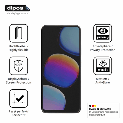 Full Cover Privacy Blickschutzfolie für ZTE Blade V80 Max