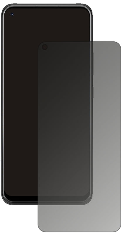 ZTEBlade X1 5G mit aufgebrachtem dipos Displayschutz, der seitliche Einblicke blockiert