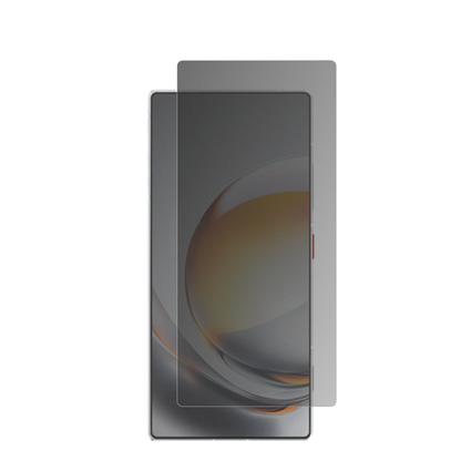 ztenubia z80 ultra mit aufgebrachter dipos Flex Schutzfolie, die seitliche Einblicke blockiert