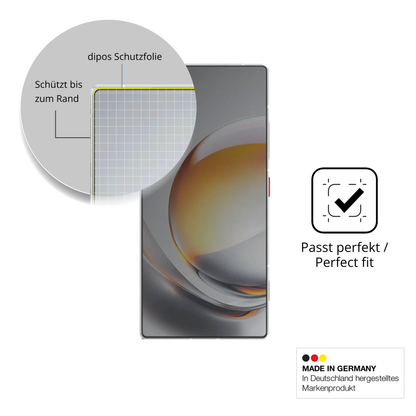 Schutz gegen Kratzer auf dem ztenubia z80 ultra Glas durch Schlüssel, Stöße gegen die Tischkante oder Stürze