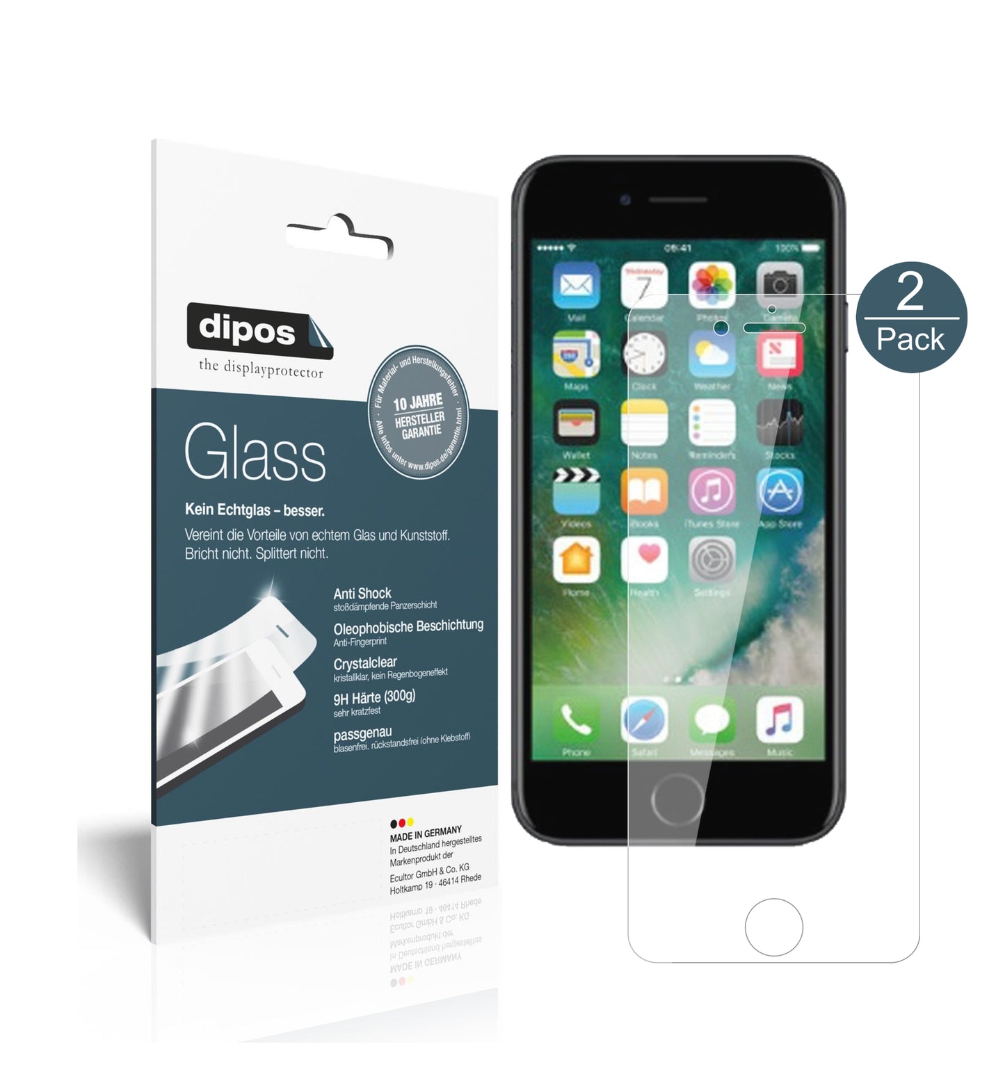 Perfekte Passform und ultimative Qualität: Unser 9H Panzerglas bietet Schutz für Apple-iPhone 7S