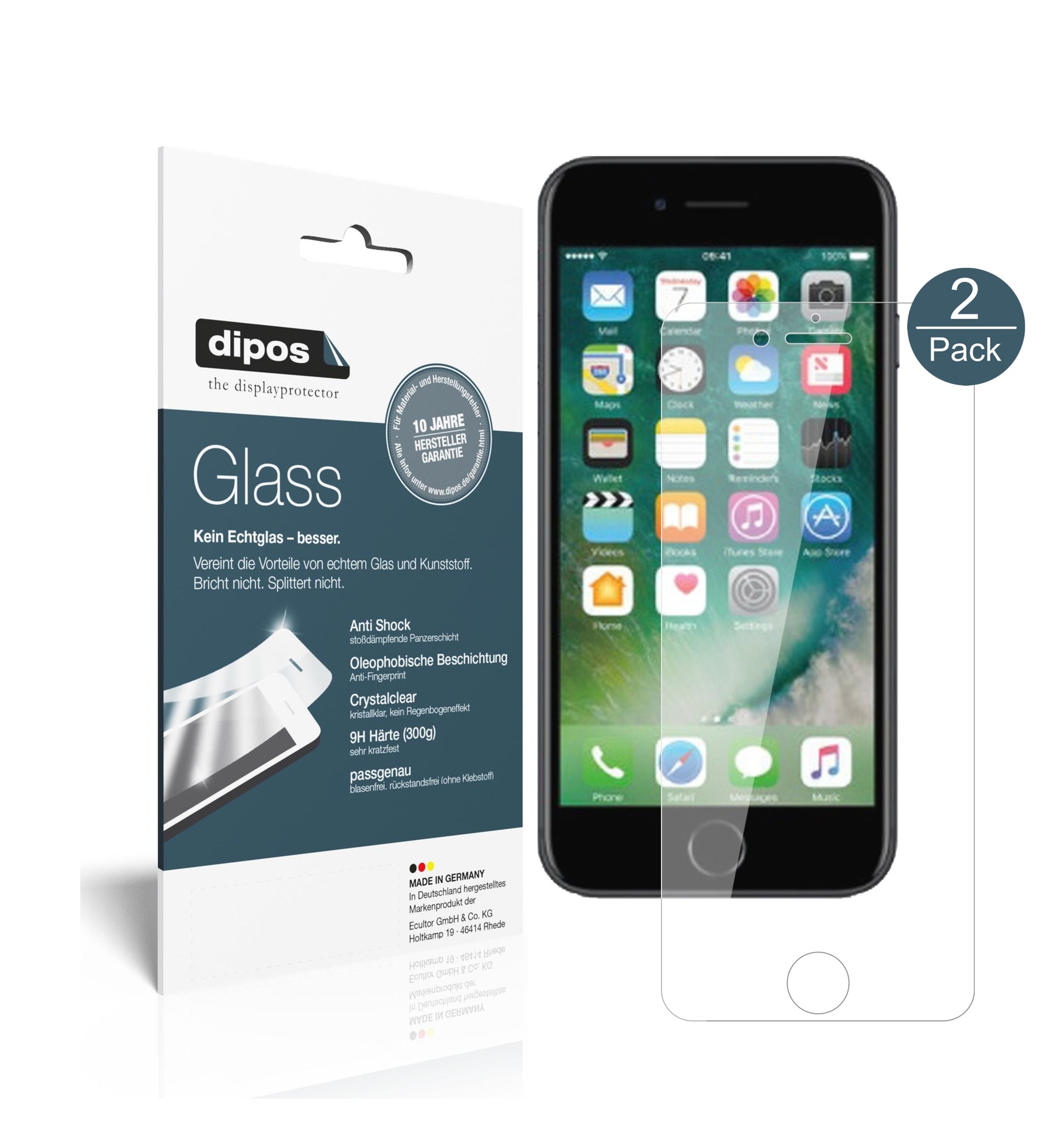 Perfekte Passform und ultimative Qualität: Unser 9H Panzerglas bietet Schutz für Apple-iPhone 7S Plus