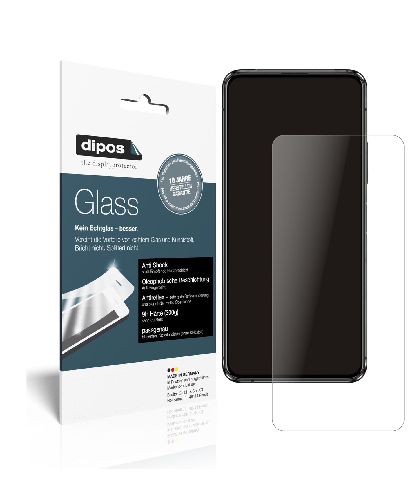 Mattes Panzerglas: Schutz vor Brüchen, Fingerabdrücken und Bildschirmblendung für Asus-Zenfone 7 Pro
