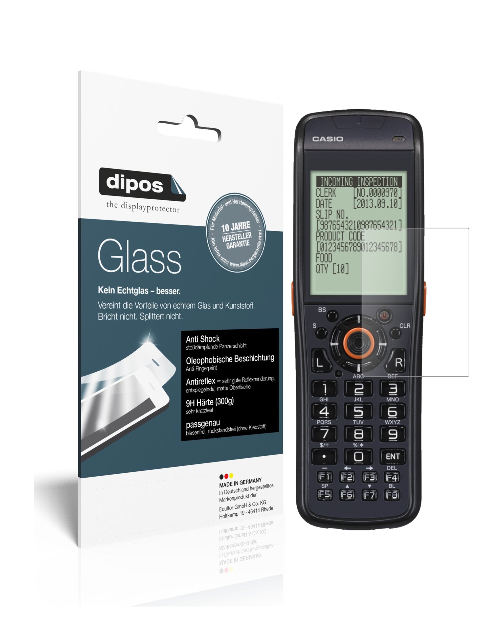 Mattes Panzerglas: Schutz vor Brüchen, Fingerabdrücken und Bildschirmblendung für Casio-DT-970