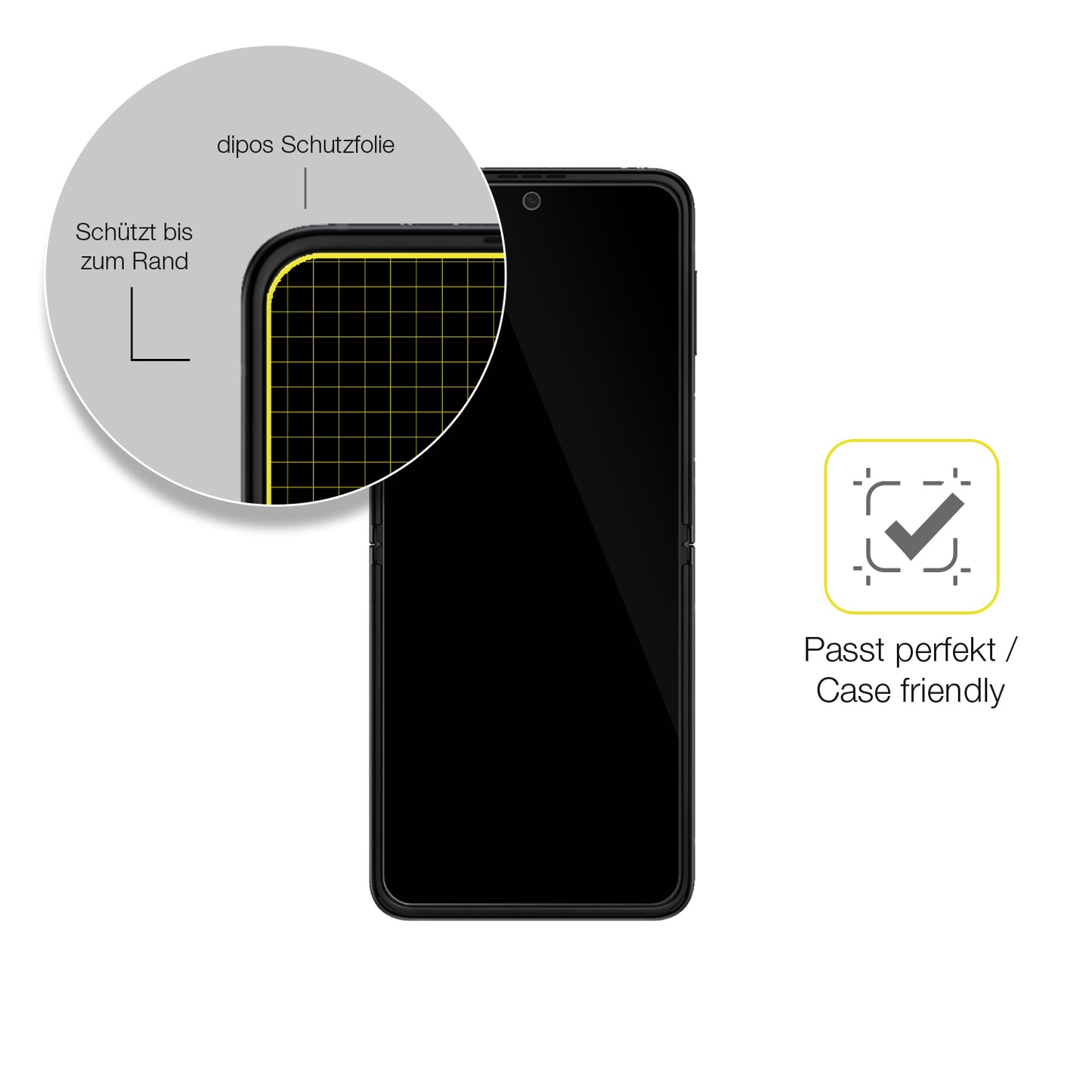 Displayschutzfolie faltbar für Galaxy Z Flip Fold